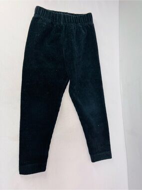 Kids Black velour Elastic Waist‎ Pants